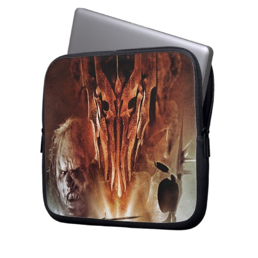 Sauron, Orks, Hexerei und Ringwraiden Laptopschutzhülle (Vorderseite Links)