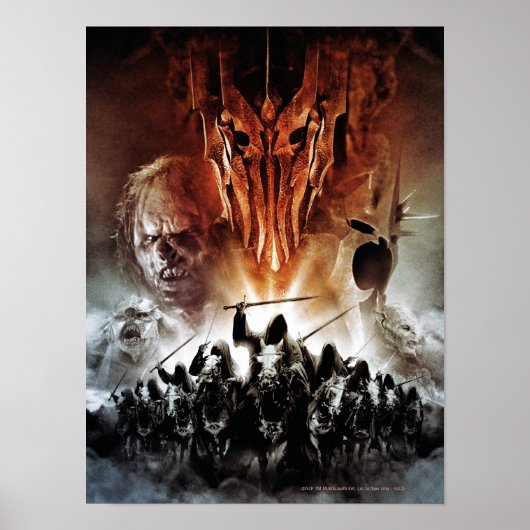 Sauron, Orks, Hexerei und Ringwraiden Poster (Vorne)