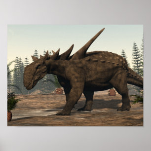 Sauropelta Dinosaurier - 3D übertragen Poster