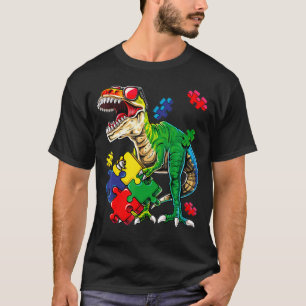 Saurus Dinosaur Saurus Autism Awareness T-Shirt