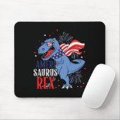 Saurus Rex 4. Juli Dinosaur Unabhängigkeitstag Mousepad (Mit Mouse)