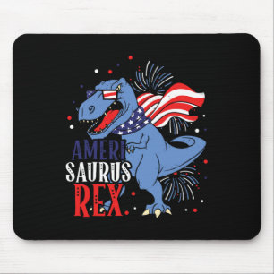 Saurus Rex 4. Juli Dinosaur Unabhängigkeitstag Mousepad