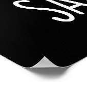 Saus-aged Funny Old Sausage Puns Dark BG Poster (Ecke)