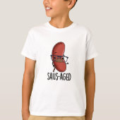 Saus-aged Funny Old Sausage Puns T-Shirt (Vorderseite)
