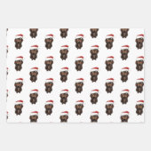 Sausage Hund Weihnachtswrapping Papier (Vorderseite 3)