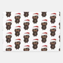 Sausage Hund Weihnachtswrapping Papier