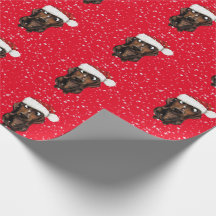 Sausage Hund Weihnachtswrapping Papier