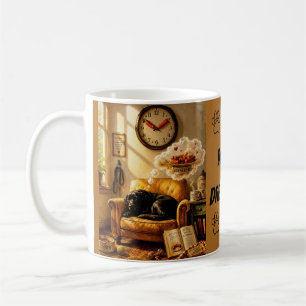 Sausage O’Clock Dreamtime – Surrealer Hund Kunst Kaffeetasse