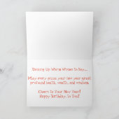 "Sausage Pizza" Geburtskarte Karte (Innenseite)