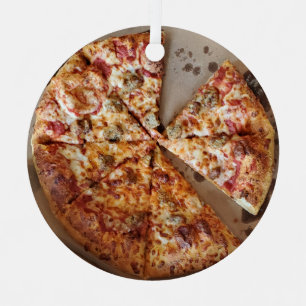 Sausage Pizza Thick Crust Weihnachtsfest Ornament Aus Metall