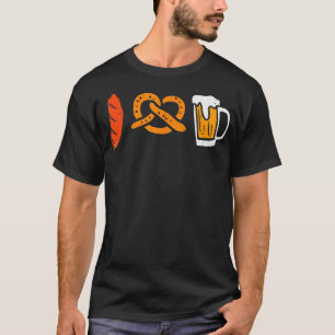 Sausage Pretzel I Liebe Oktoberfest Bayern T-Shirt