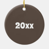 Sausage Roll British Savory Pastry Snack UK Keramik Ornament (Hinten)