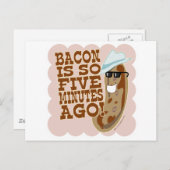 Sausage Vs. Bacon Postkarte (Vorne/Hinten)