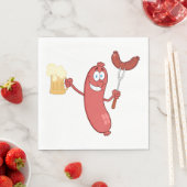 Sausages And Beer Serviette (Beispiel)
