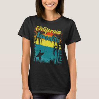 Sausalito California Beach Retro Vintag Sunset Su T-Shirt