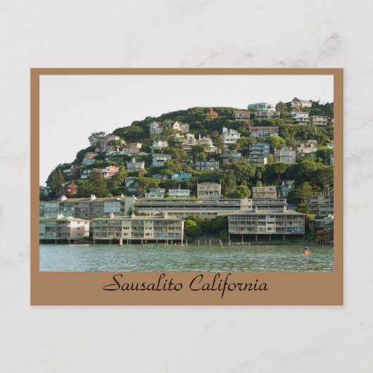 Sausalito California Postkarte (Vorderseite)