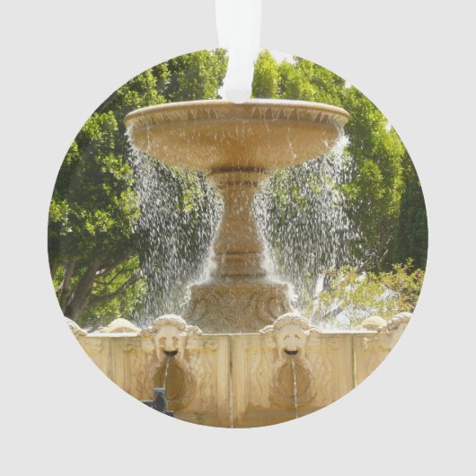 Sausalito Fountain California Travel Fotografy Ornament (Rückseite)
