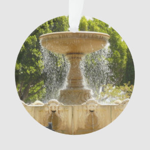 Sausalito Fountain California Travel Fotografy Ornament