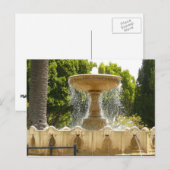 Sausalito Fountain California Travel Fotografy Postkarte (Vorne/Hinten)