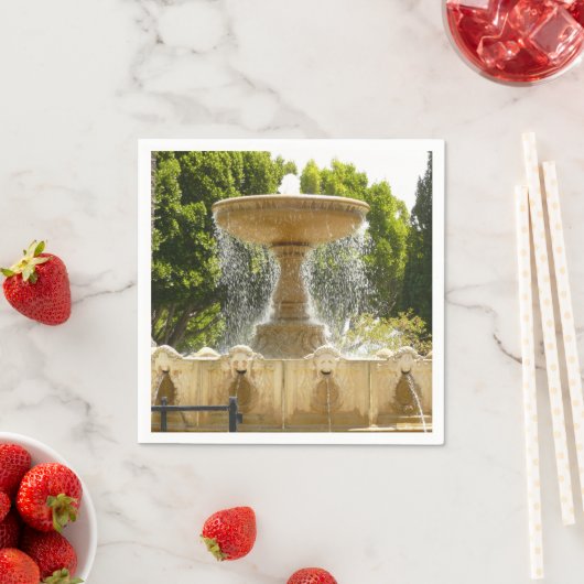 Sausalito Fountain California Travel Fotografy Serviette (Beispiel)