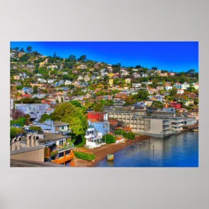Sausalito Hillside Poster