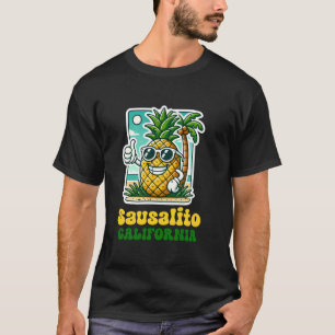 Sausalito Kalifornien CA Süße Strand Ananas Daumen T-Shirt