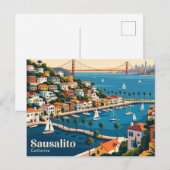Sausalito Kalifornien Postkarte (Vorne/Hinten)