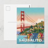 Sausalito Kalifornien Postkarte (Vorne/Hinten)