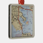 Sausalito Mill Valley Karte Ornament Aus Metall (Rechts)