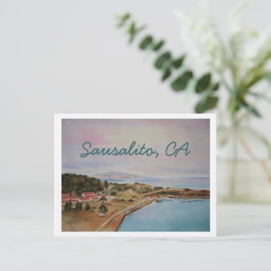 "SAUSALITO" POSTKARTE (Stehend Vorderseite)