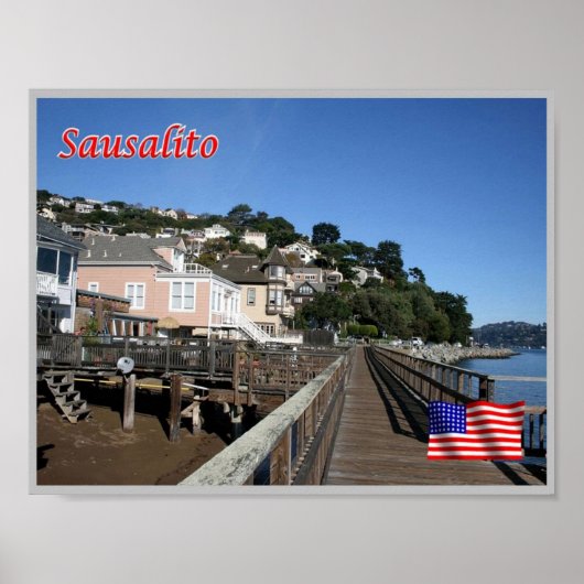Sausalito - Promenade - Vereinigte Staaten - Poster (Vorne)