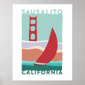 Sausalito Travel Poster (Vorne)