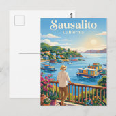 Sausalito USA Postkarte (Vorne/Hinten)