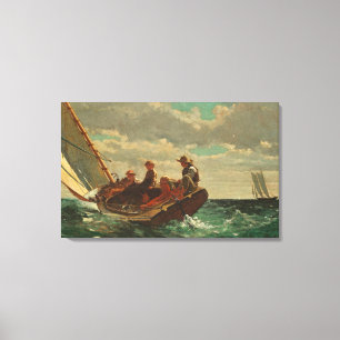 Sausen herauf (ein angemessener Wind) 1873-76 Leinwanddruck