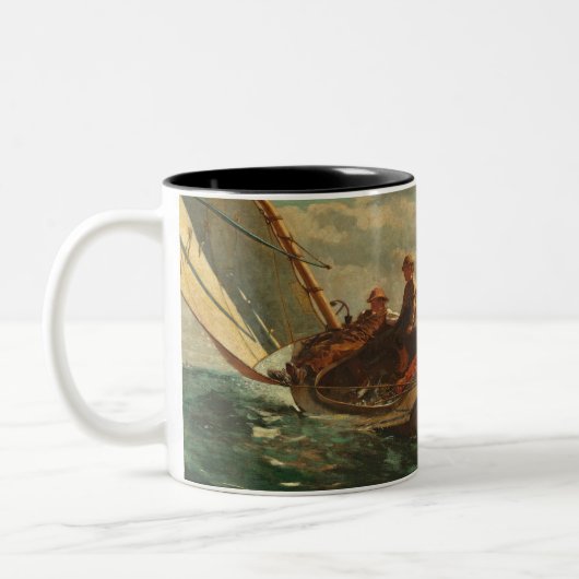 Sausen herauf (ein angemessener Wind) 1873-76 Zweifarbige Tasse (Links)