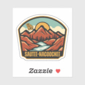 Sautee-Nacochee, Georgien Aufkleber (Blatt)