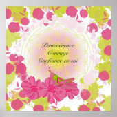 Sauterelle Blume Poster (Vorne)