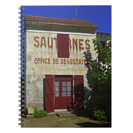 Sauternes Office de Degustation (Weinprobe) Notizblock (Vorderseite)