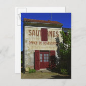 Sauternes Office de Degustation (Weinprobe) Postkarte (Vorne/Hinten)