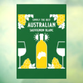 Sauvignon Blanc Wein Drinker Fensteraufkleber (Blatt 3)