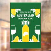 Sauvignon Blanc Wein Drinker Fensteraufkleber (Blatt 2)