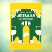 Sauvignon Blanc Wein Drinker Fensteraufkleber (Blatt 3)