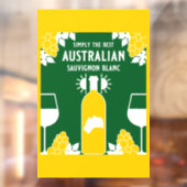 Sauvignon Blanc Wein Drinker Fensteraufkleber (Blatt 2)