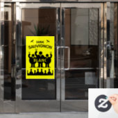 Sauvignon Blanc Wein Drinker Fensteraufkleber (Büro Tür)