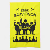 Sauvignon Blanc Wein Drinker Geschirrtuch (Vertikal)