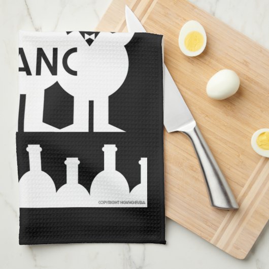 Sauvignon Blanc Wein Drinker Geschirrtuch (Viertel Falte)