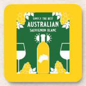 Sauvignon Blanc Wein Drinker Getränkeuntersetzer (Vorderseite)