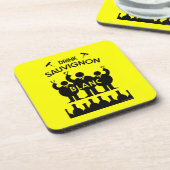 Sauvignon Blanc Wein Drinker Getränkeuntersetzer (Linke Seite)