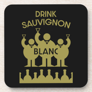 Sauvignon Blanc Wein Drinker Getränkeuntersetzer