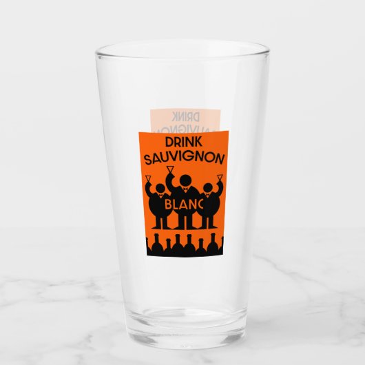 Sauvignon Blanc Wein Drinker Glas (Vorderseite)